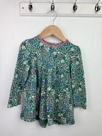 Mini Club Green Floral Dress - Girls 3 - 4 Years - Little Ones Preloved. Second Hand Children's & Preloved Baby, Kids, Girls & Boys Clothes. UK online