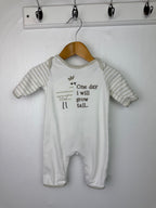 Mini Club 'Grow Tall' Romper - Unisex Newborn - Little Ones Preloved. Second Hand Children's & Preloved Baby, Kids, Girls & Boys Clothes. UK online