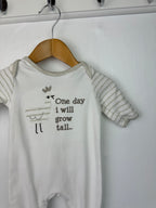 Mini Club 'Grow Tall' Romper - Unisex Newborn - Little Ones Preloved. Second Hand Children's & Preloved Baby, Kids, Girls & Boys Clothes. UK online