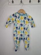 Mini Club Monsters Sleepsuit - Baby Boys 0 - 3 Months - Little Ones Preloved. Second Hand Children's & Preloved Baby, Kids, Girls & Boys Clothes. UK online