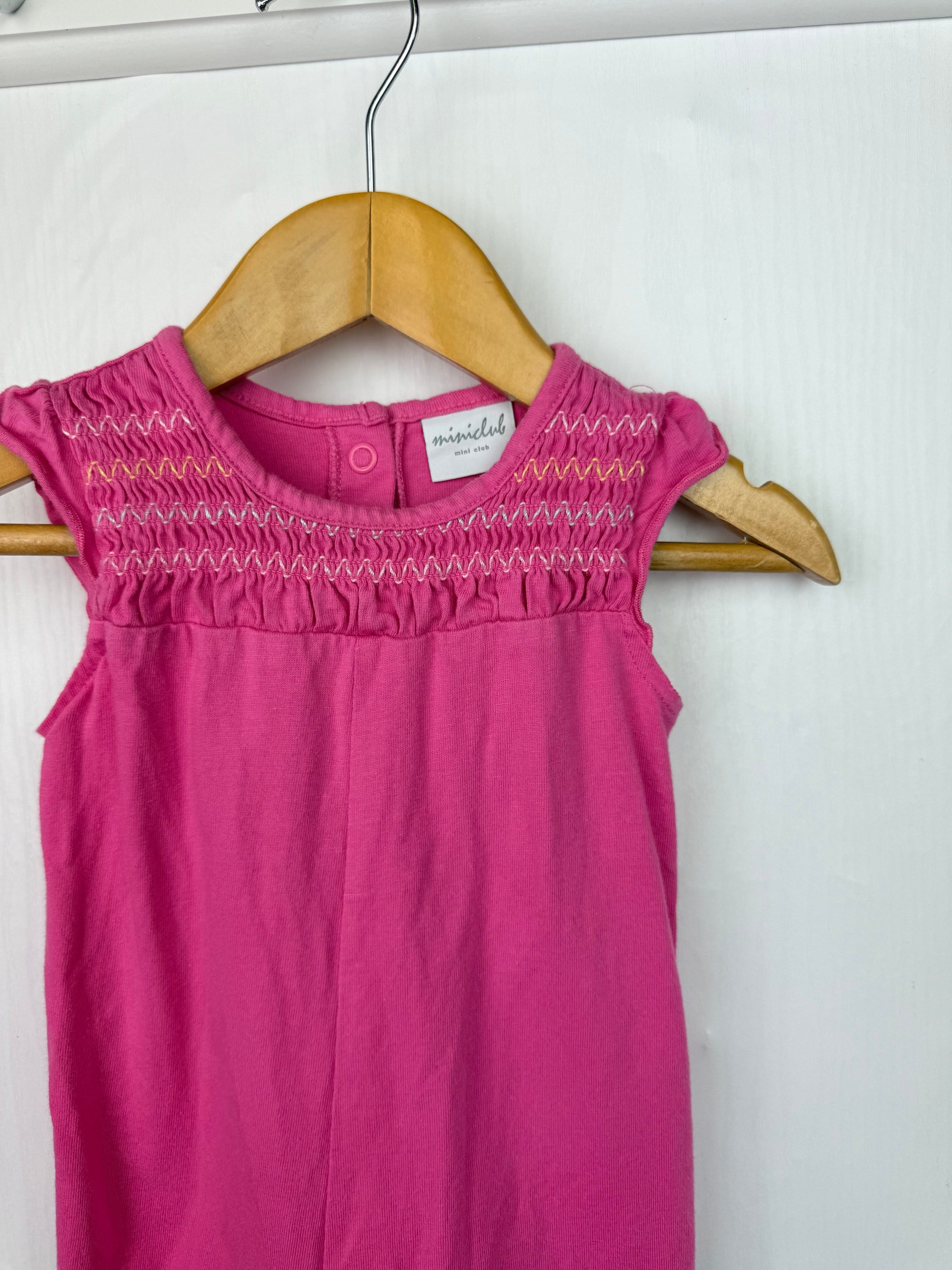 Mini Club Pink Romper - Girls 0 - 3 Months - Little Ones Preloved. Second Hand Children's & Preloved Baby, Kids, Girls & Boys Clothes. UK online
