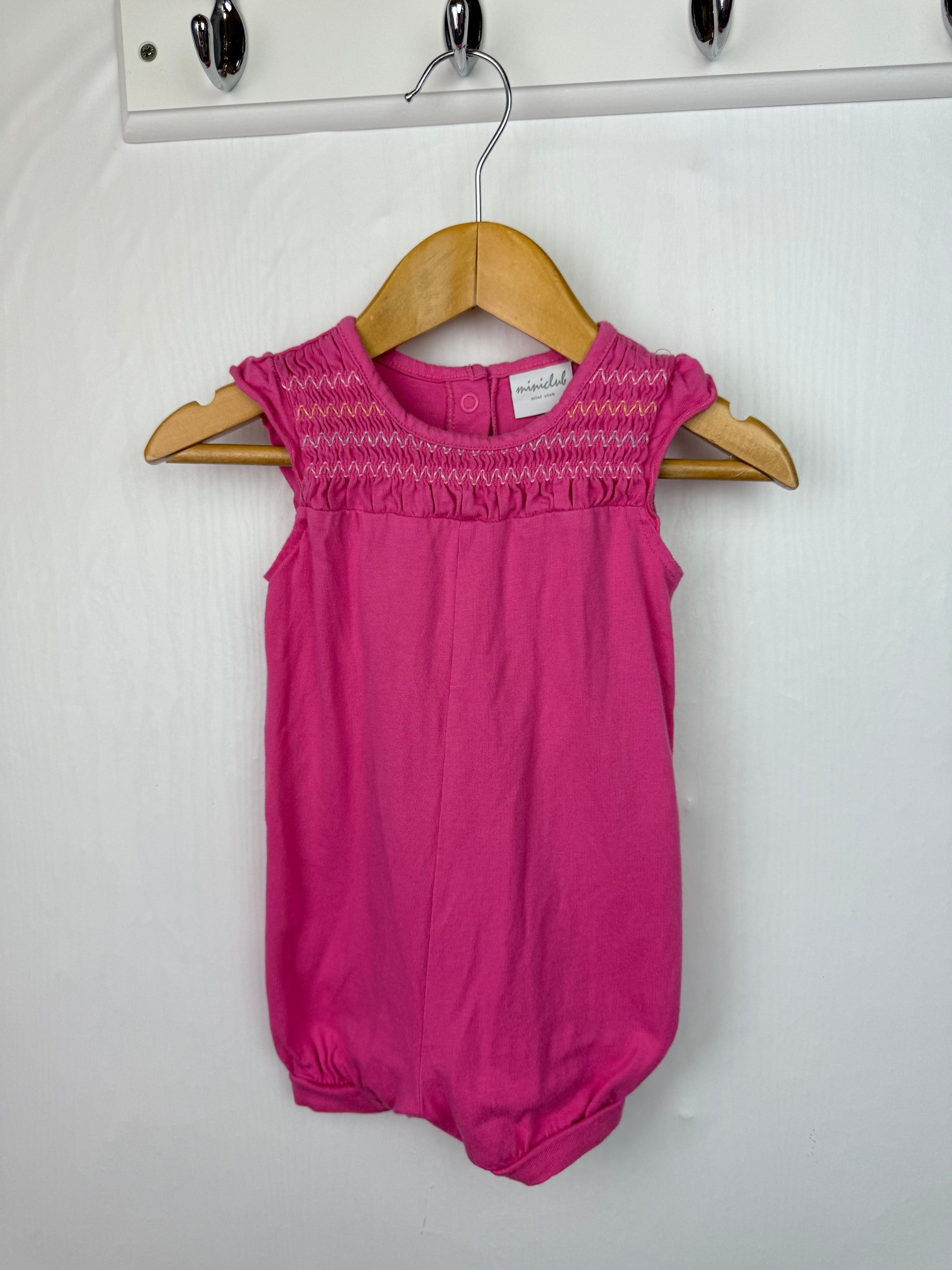 Mini Club Pink Romper - Girls 0 - 3 Months - Little Ones Preloved. Second Hand Children's & Preloved Baby, Kids, Girls & Boys Clothes. UK online
