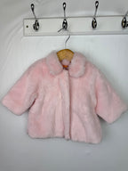 Mini Mode Pink Fluffy Coat - Baby Girls 0 - 3 Months - Little Ones Preloved. Second Hand Children's & Preloved Baby, Kids, Girls & Boys Clothes. UK online