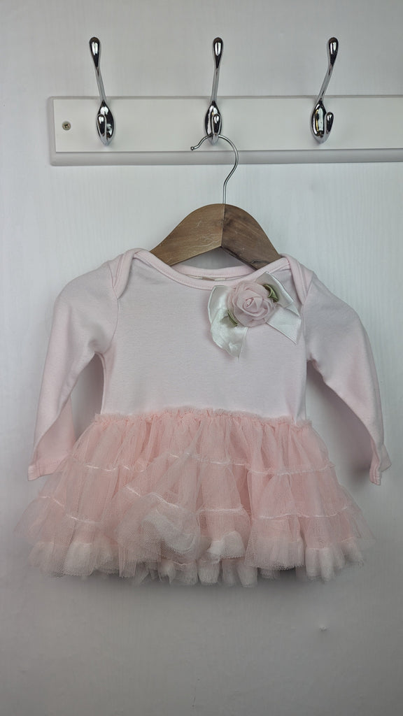 Miniclasic Pink Rose Tutu Top - Girls 6 Months Little Ones Preloved Used, Preloved, Preworn & Second Hand Baby, Kids & Children's Clothing UK Online. Cheap affordable. Brands including Next, Joules, Nutmeg Morrisons, TU, F&F, H&M.