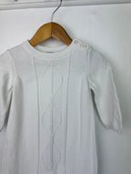 MiniClub Collectables White Knit Romper - Unisex 6 - 9 Months - Little Ones Preloved. Second Hand Children's & Preloved Baby, Kids, Girls & Boys Clothes. UK online