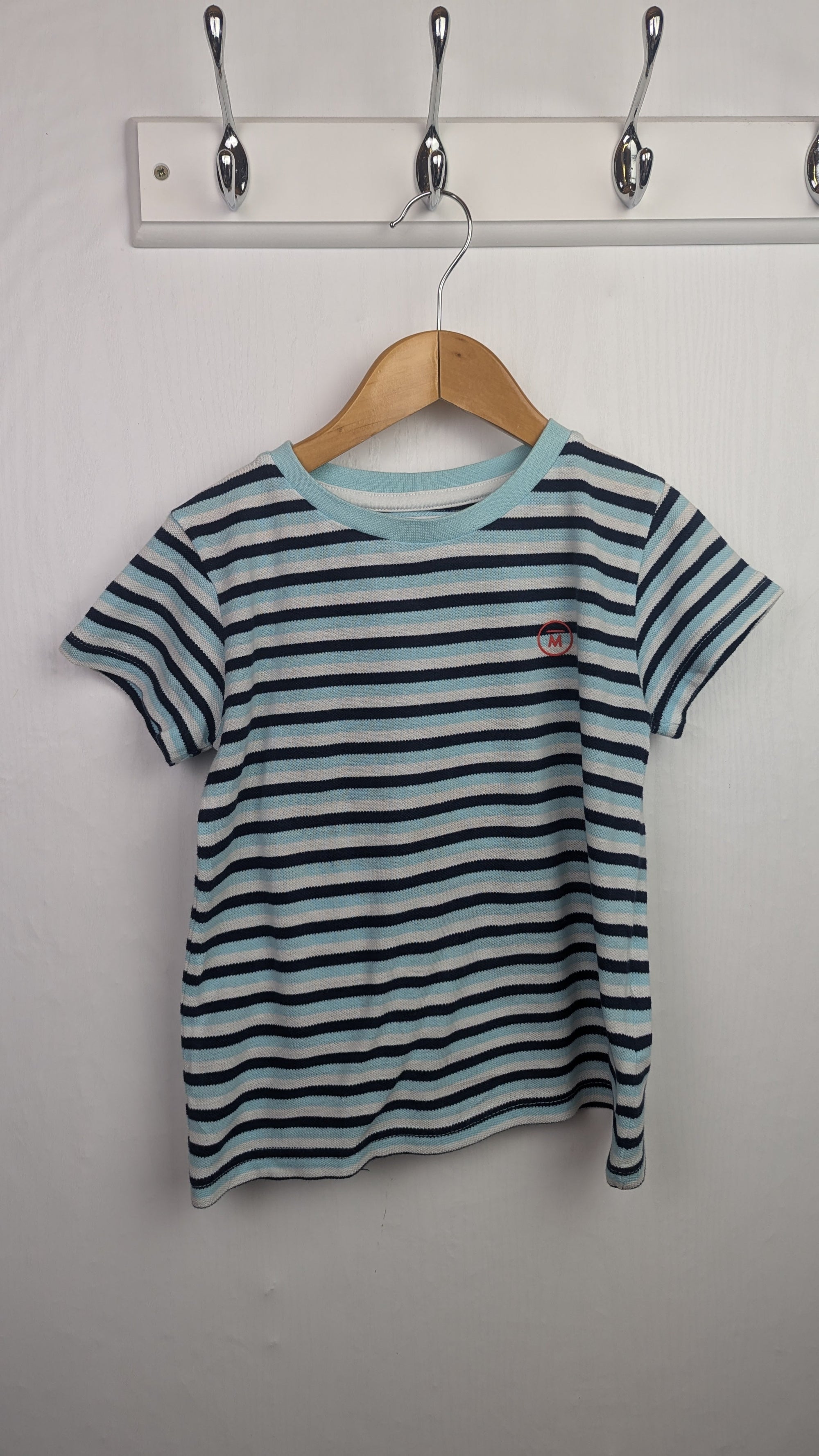 Minoti Blue Striped Top - Boys 3 - 4 Years - Little Ones Preloved. Second Hand Children's & Preloved Baby, Kids, Girls & Boys Clothes. UK online