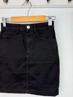 Misguided Black Denim Skirt - Ladies Size 4 - Little Ones Preloved. Second Hand Children's & Preloved Baby, Kids, Girls & Boys Clothes. UK online