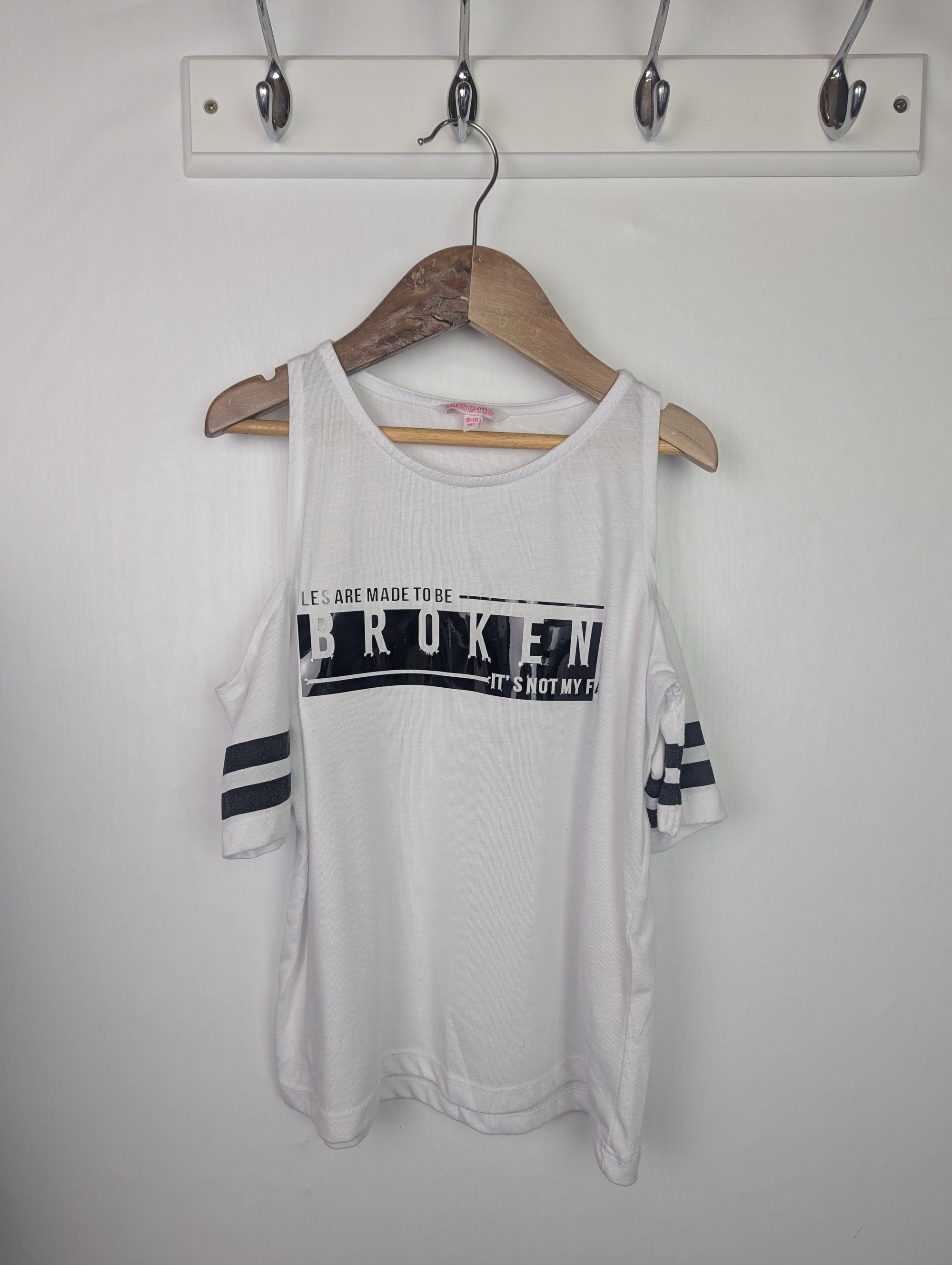 Miss Evie Broken Cold Shoulder Top - Girls 9 - 10 Years - Little Ones Preloved. Second Hand Children's & Preloved Baby, Kids, Girls & Boys Clothes. UK online