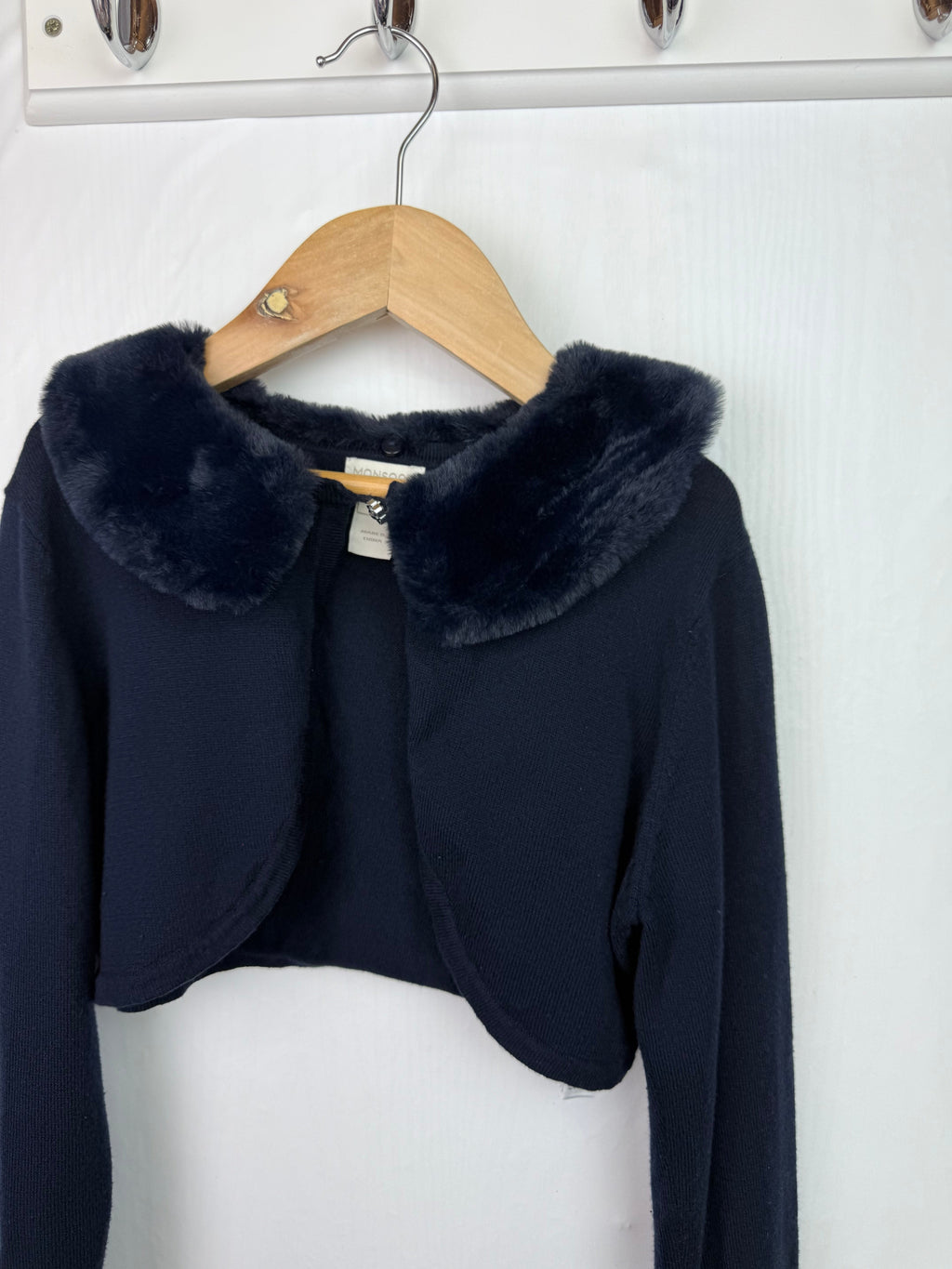 Monsoon Navy Bolero Cardigan - Girls 9 - 10 Years - Little Ones Preloved. Second Hand Children's & Preloved Baby, Kids, Girls & Boys Clothes. UK online