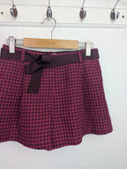 Monsoon Pink Dogtooth Shorts - Girls 9 Years - Little Ones Preloved. Second Hand Children's & Preloved Baby, Kids, Girls & Boys Clothes. UK online