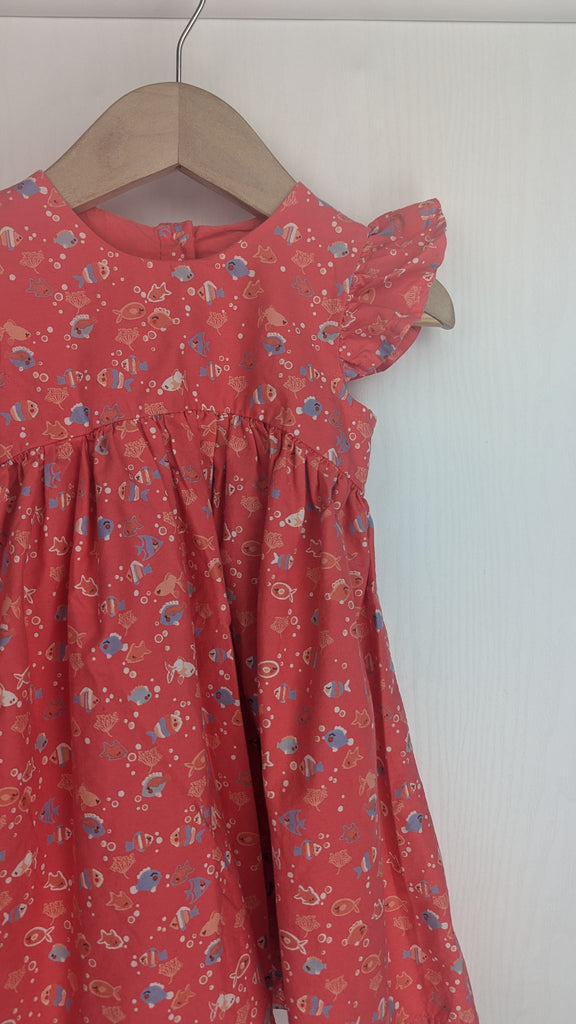 Mothercare Coral Fish Dress - Girls 12-18 Months Mothercare Used, Preloved, Preworn & Second Hand Baby, Kids & Children's Clothing UK Online. Cheap affordable. Brands including Next, Joules, Nutmeg Morrisons, TU, F&F, H&M.