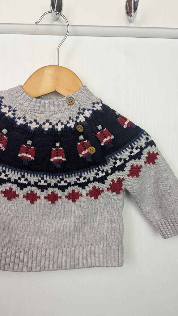 Mothercare London Guards Jumper - Boys 1-3 Months Mothercare Used, Preloved, Preworn & Second Hand Baby, Kids & Children's Clothing UK Online. Cheap affordable. Brands including Next, Joules, Nutmeg Morrisons, TU, F&F, H&M.