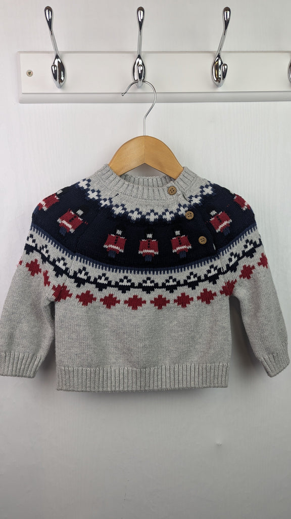 Mothercare London Guards Jumper - Boys 3-6 Months Mothercare Used, Preloved, Preworn & Second Hand Baby, Kids & Children's Clothing UK Online. Cheap affordable. Brands including Next, Joules, Nutmeg Morrisons, TU, F&F, H&M.