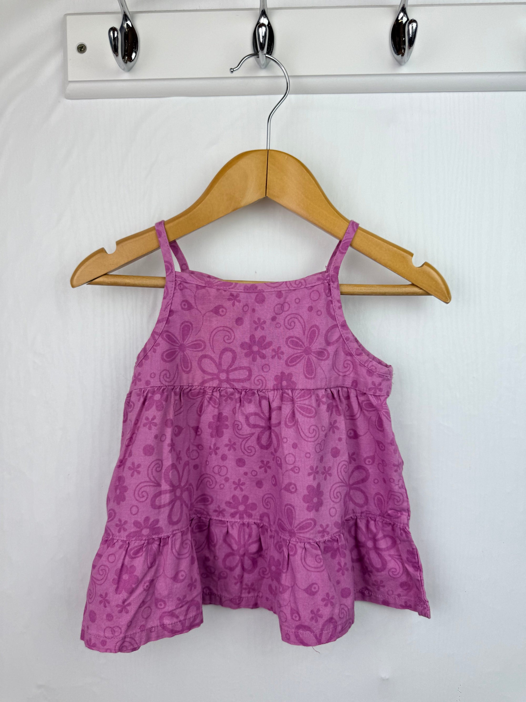 Mothercare Pink Floral Top - Girls 9 - 12 Months - Little Ones Preloved. Second Hand Children's & Preloved Baby, Kids, Girls & Boys Clothes. UK online