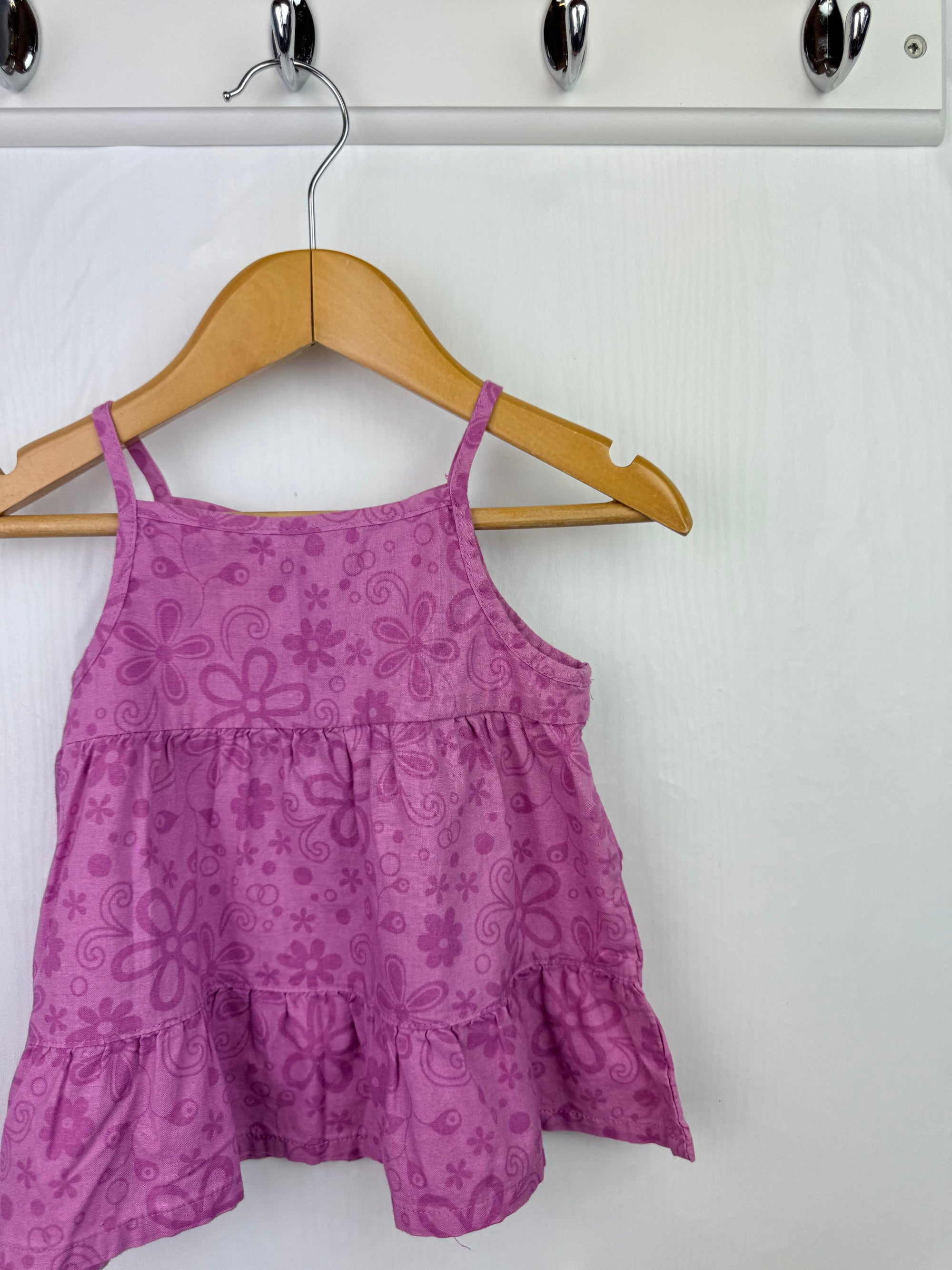 Mothercare Pink Floral Top - Girls 9 - 12 Months - Little Ones Preloved. Second Hand Children's & Preloved Baby, Kids, Girls & Boys Clothes. UK online