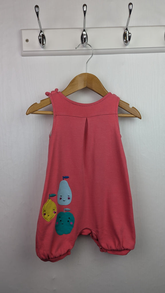 Mothercare Pink Fruit Romper - Girls 3-6 Months Little Ones Preloved Used, Preloved, Preworn & Second Hand Baby, Kids & Children's Clothing UK Online. Cheap affordable. Brands including Next, Joules, Nutmeg Morrisons, TU, F&F, H&M.