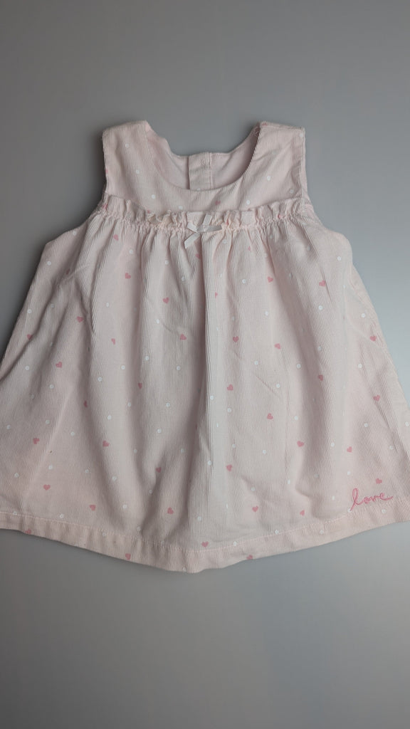 Mothercare Pink Heart Cord Dress - Girls 3-6 Months Mothercare Used, Preloved, Preworn & Second Hand Baby, Kids & Children's Clothing UK Online. Cheap affordable. Brands including Next, Joules, Nutmeg Morrisons, TU, F&F, H&M.