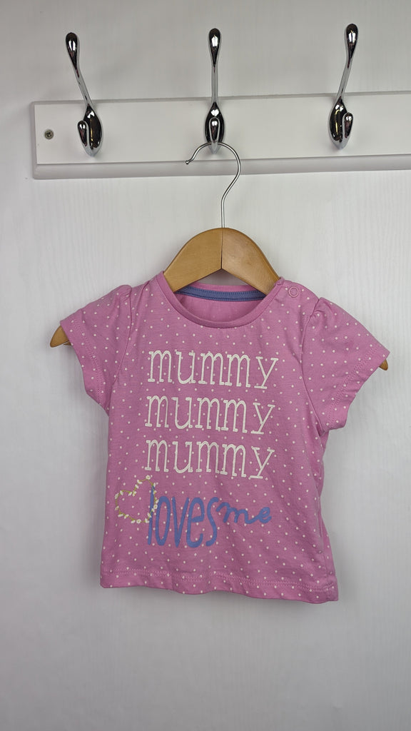 Mothercare Pink Mummy Loves Me Top 3-6m Mothercare Used, Preloved, Preworn & Second Hand Baby, Kids & Children's Clothing UK Online. Cheap affordable. Brands including Next, Joules, Nutmeg Morrisons, TU, F&F, H&M.