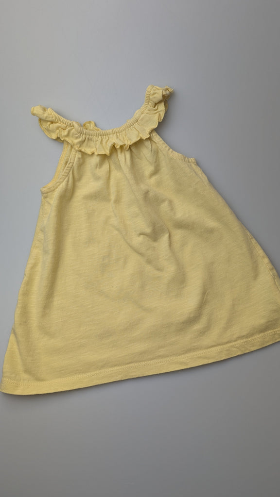 Mothercare Yellow Sleeveless Top - Girls 2-3 Years Little Ones Preloved Used, Preloved, Preworn Baby, Girls & Boys Clothes. Kids & Children's second hand Clothing UK Online. Cheap affordable. Brands including Next, Joules, Nutmeg Morrisons, TU, F&F, H&M.