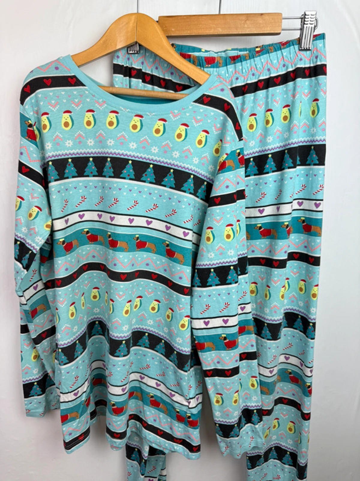 M&S Blue Christmas Pyjamas - Unisex 12 - 13 Years - Little Ones Preloved. Second Hand Children's & Preloved Baby, Kids, Girls & Boys Clothes. UK online