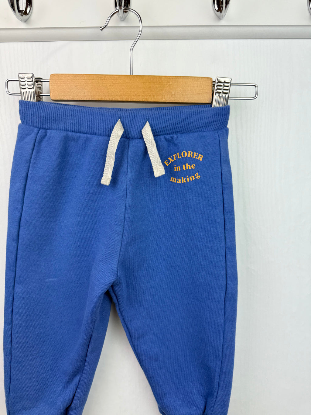 M&S Blue Jogging Bottoms - Boys 9 - 12 Months - Little Ones Preloved. Second Hand Children's & Preloved Baby, Kids, Girls & Boys Clothes. UK online