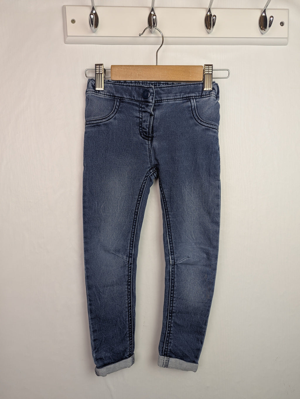 M&S Blue Skinny Jeans - Boys 4 - 5 Years - Little Ones Preloved. Second Hand Children's & Preloved Baby, Kids, Girls & Boys Clothes. UK online