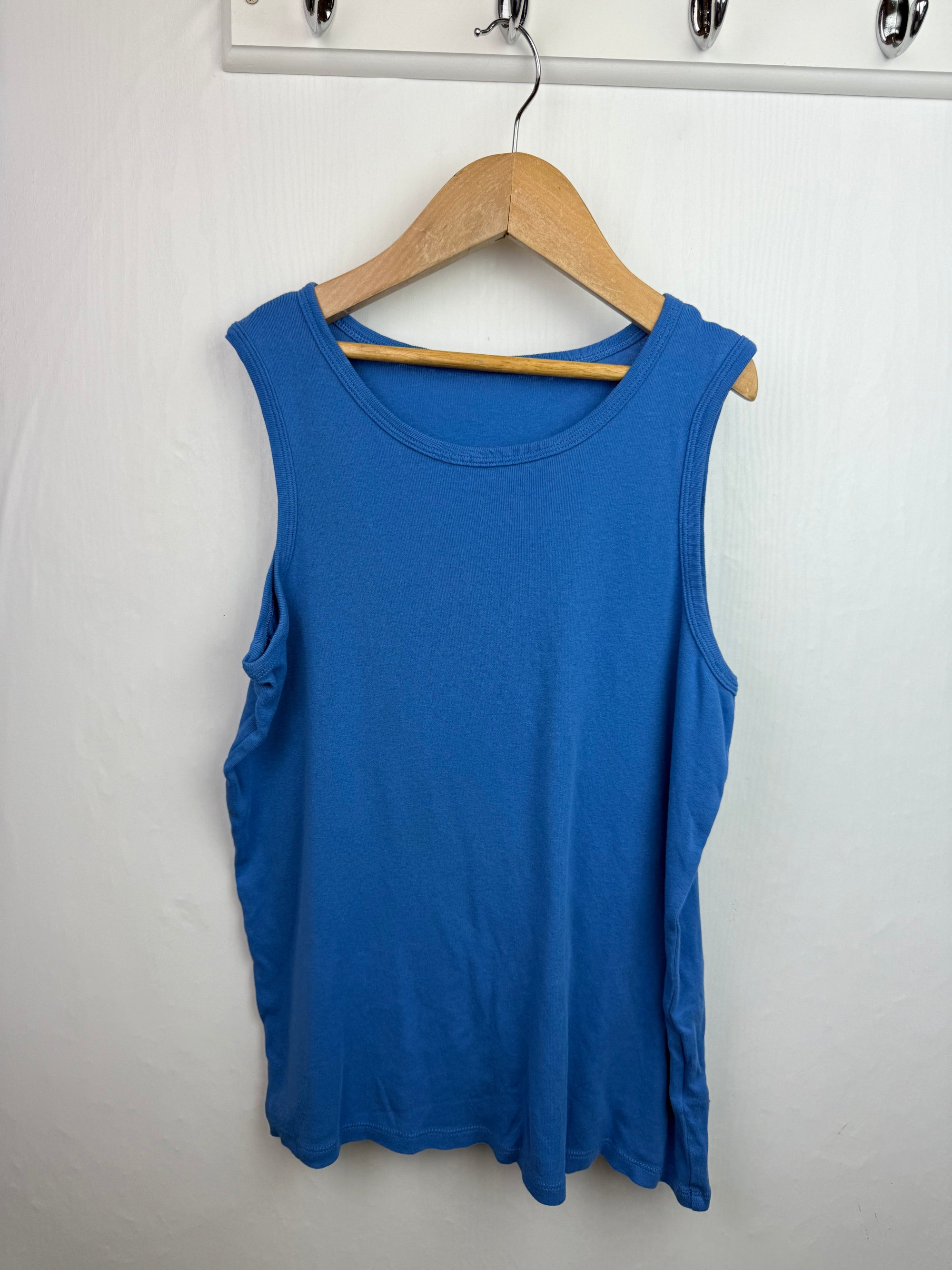 M&S Blue Vest Top - Boys 13 - 14 Years - Little Ones Preloved. Second Hand Children's & Preloved Baby, Kids, Girls & Boys Clothes. UK online