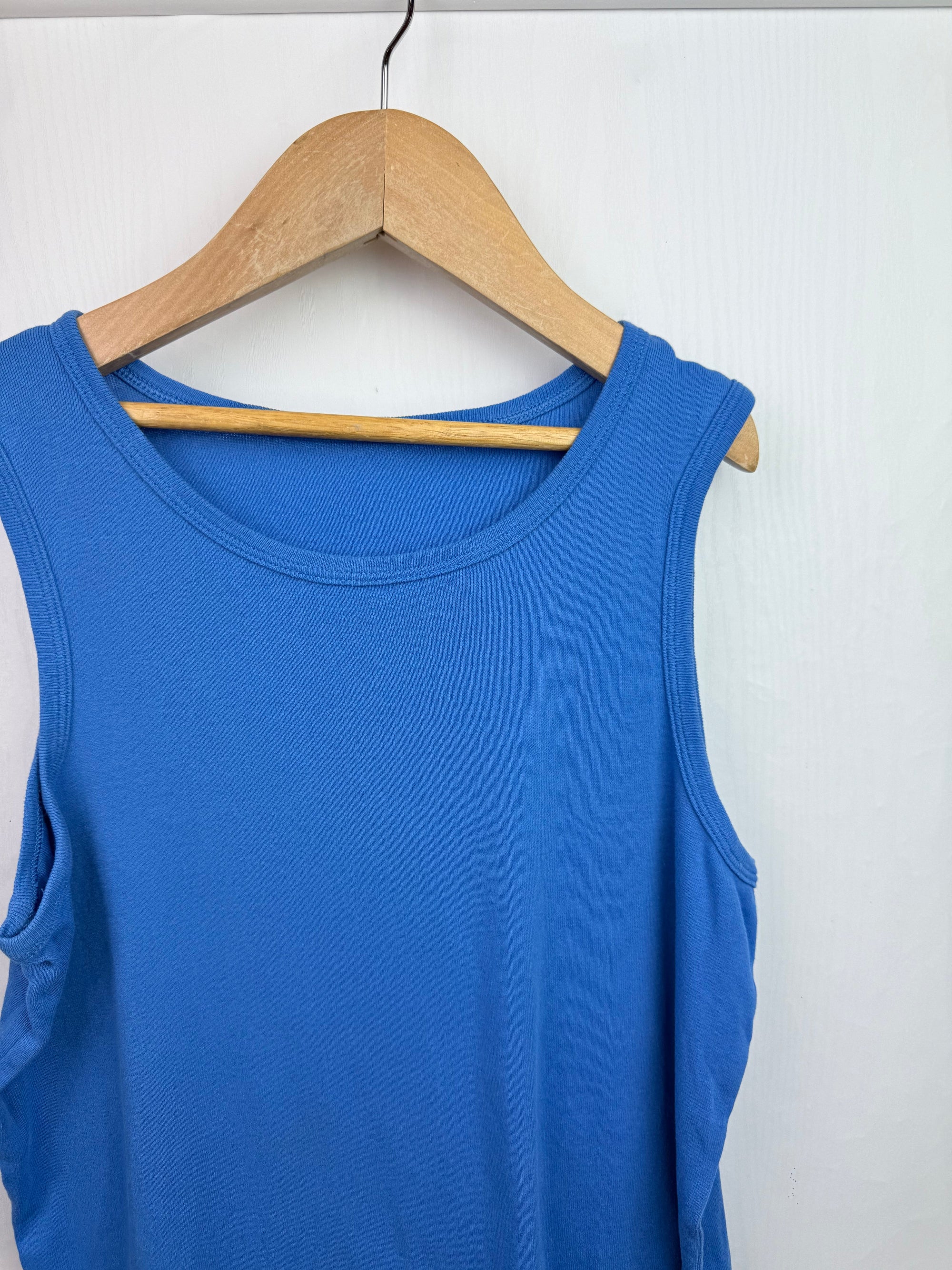 M&S Blue Vest Top - Boys 13 - 14 Years - Little Ones Preloved. Second Hand Children's & Preloved Baby, Kids, Girls & Boys Clothes. UK online