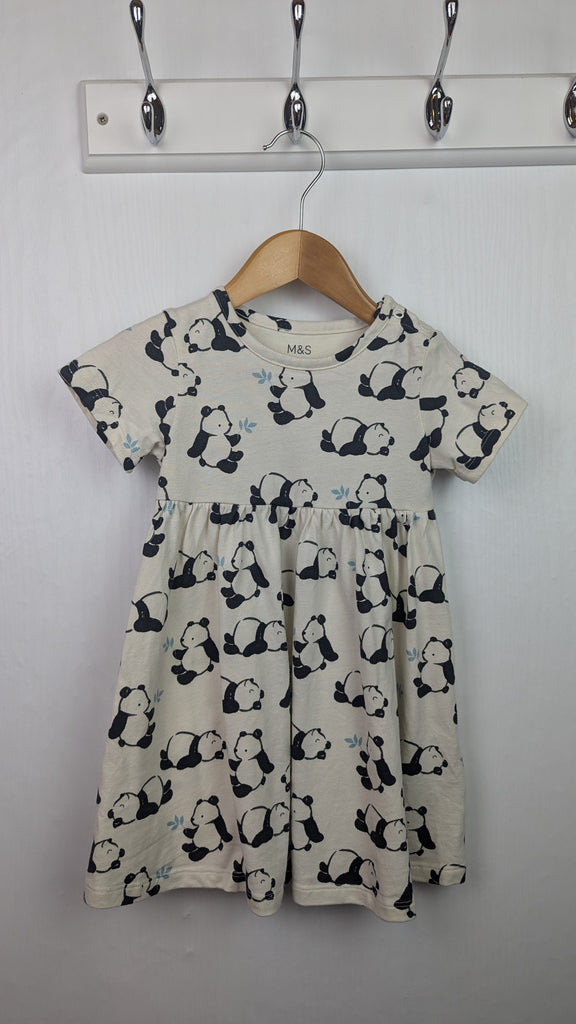 M&S Cream Panda Dress - Girls 12-18 Months Little Ones Preloved Used, Preloved, Preworn & Second Hand Baby, Kids & Children's Clothing UK Online. Cheap affordable. Brands including Next, Joules, Nutmeg Morrisons, TU, F&F, H&M.