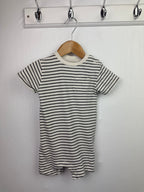 M&S Cream Striped Romper - Baby Boys 3 - 6 Months - Little Ones Preloved. Second Hand Children's & Preloved Baby, Kids, Girls & Boys Clothes. UK online