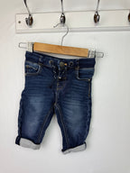 M&S Dark Blue Denim Jeans - Boys 3 - 6 Months - Little Ones Preloved. Second Hand Children's & Preloved Baby, Kids, Girls & Boys Clothes. UK online