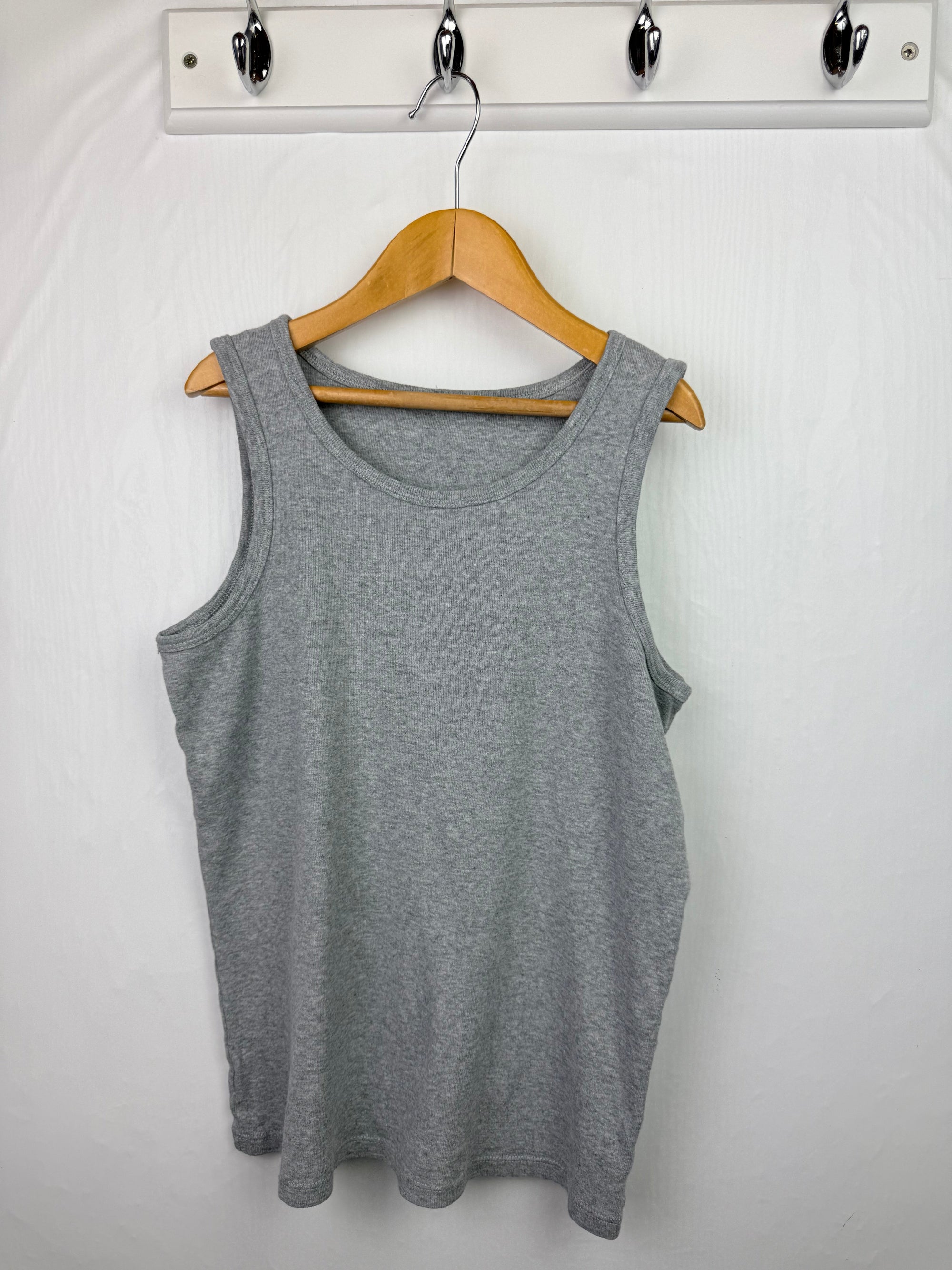 M&S Grey Vest Top - Unisex 11 - 12 Years - Little Ones Preloved. Second Hand Children's & Preloved Baby, Kids, Girls & Boys Clothes. UK online