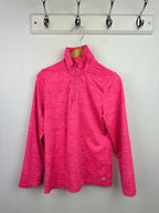 M&S Half Zip Pink Sports Top - Girls 6 - 7 Years - Little Ones Preloved. Second Hand Children's & Preloved Baby, Kids, Girls & Boys Clothes. UK online