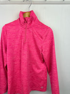 M&S Half Zip Pink Sports Top - Girls 6 - 7 Years - Little Ones Preloved. Second Hand Children's & Preloved Baby, Kids, Girls & Boys Clothes. UK online