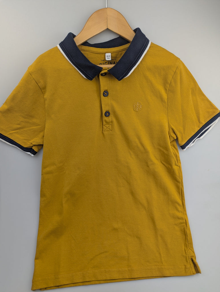 M&S Mustard Short Sleeve Top - Boys 8-9 Years Little Ones Preloved Used, Preloved, Preworn Baby, Girls & Boys Clothes. Kids & Children's second hand Clothing UK Online. Cheap affordable. Brands including Next, Joules, Nutmeg Morrisons, TU, F&F, H&M.