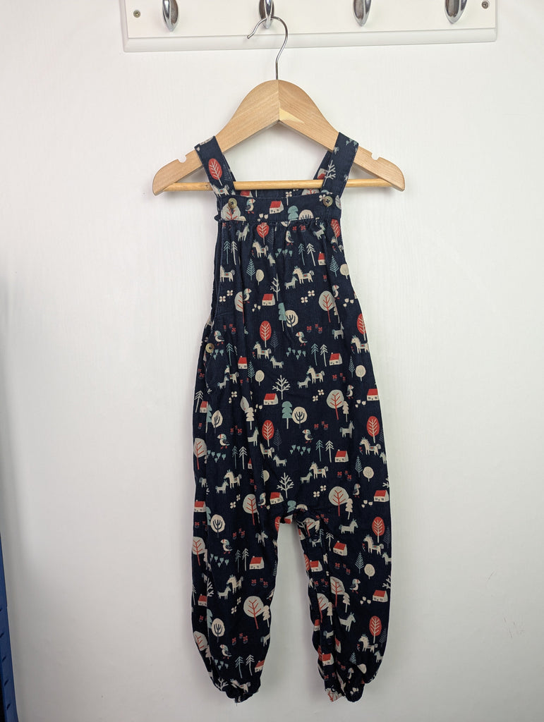 M&S Navy Cord Dungarees - Girls 18-24 Months Little Ones Preloved Used, Preloved, Preworn Baby, Girls & Boys Clothes. Kids & Children's second hand Clothing UK Online. Cheap affordable. Brands including Next, Joules, Nutmeg Morrisons, TU, F&F, H&M.