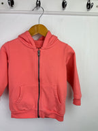 M&S Orange Zipped Hoodie - Girls 9 - 12 Months - Little Ones Preloved. Second Hand Children's & Preloved Baby, Kids, Girls & Boys Clothes. UK online
