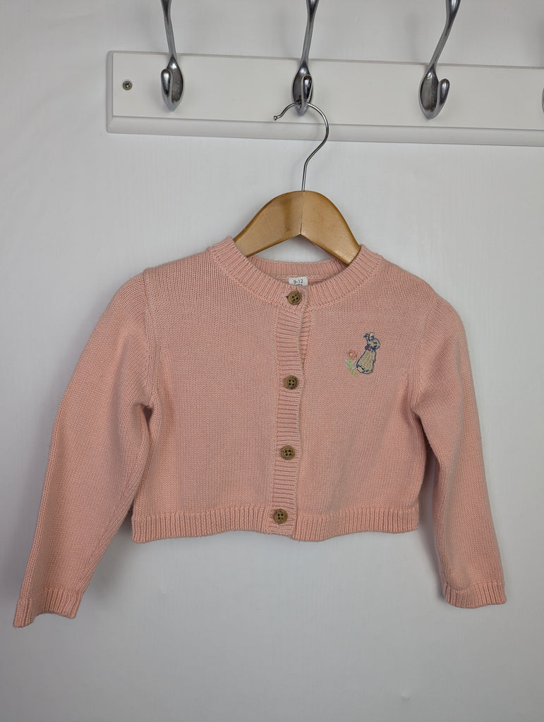 M&S Peter Rabbit Cardigan - Girls 9-12 Months Little Ones Preloved Used, Preloved, Preworn Baby, Girls & Boys Clothes. Kids & Children's second hand Clothing UK Online. Cheap affordable. Brands including Next, Joules, Nutmeg Morrisons, TU, F&F, H&M.