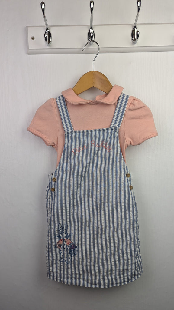 M&S Peter Rabbit Dress & Bodysuit - Girls 12-18 Months Little Ones Preloved Used, Preloved, Preworn & Second Hand Baby, Kids & Children's Clothing UK Online. Cheap affordable. Brands including Next, Joules, Nutmeg Morrisons, TU, F&F, H&M.