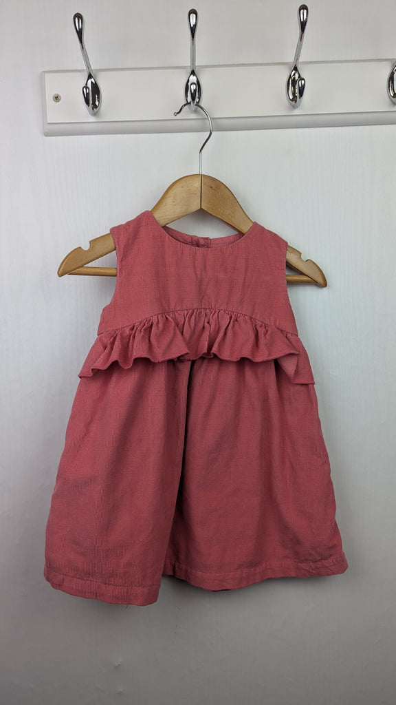 M&S Pink Cord Lined Dress - Girls 6-9 Months Marks & Spencer Used, Preloved, Preworn & Second Hand Baby, Kids & Children's Clothing UK Online. Cheap affordable. Brands including Next, Joules, Nutmeg Morrisons, TU, F&F, H&M.