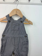 M&S Pinstriped Dungarees - Boys 3 - 6 Months - Little Ones Preloved. Second Hand Children's & Preloved Baby, Kids, Girls & Boys Clothes. UK online