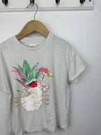 M&S Sequn Floral Short Sleeve Top - Girls 7 - 8 Years - Little Ones Preloved. Second Hand Children's & Preloved Baby, Kids, Girls & Boys Clothes. UK online