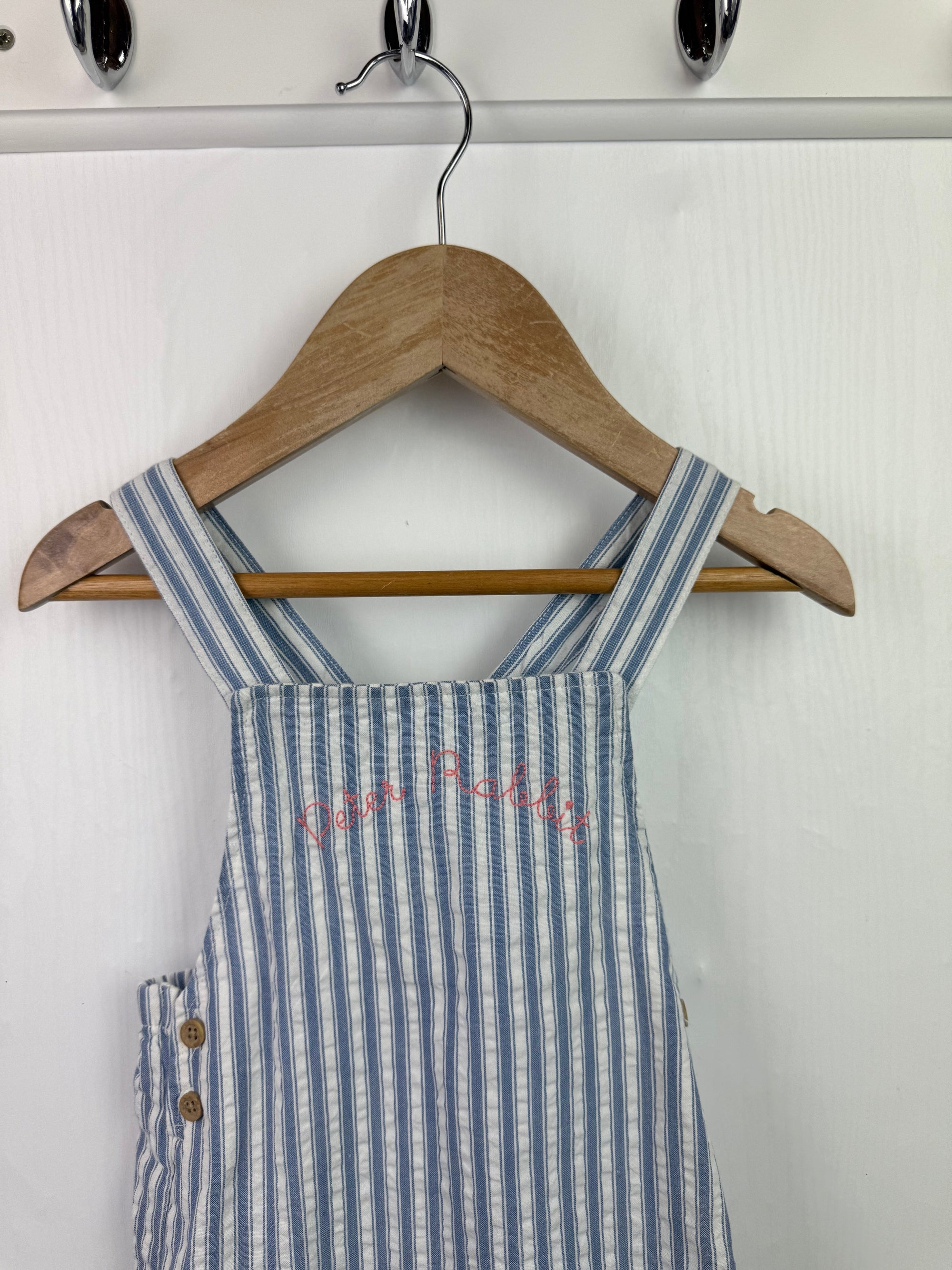 M&S Striped Peter Rabbit Dress - Girls 12 - 18 Months - Little Ones Preloved. Second Hand Children's & Preloved Baby, Kids, Girls & Boys Clothes. UK online