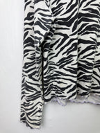 M&S Zebra Print Ribbed Top - Girls 9 - 10 Years - Little Ones Preloved. Second Hand Children's & Preloved Baby, Kids, Girls & Boys Clothes. UK online