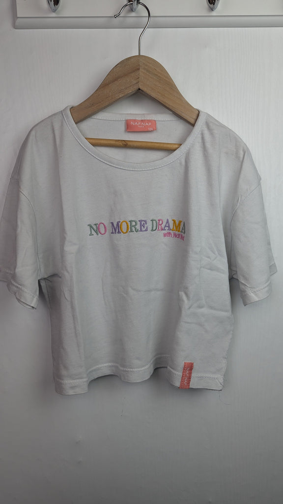 Naf Naf No More Drama Top - Girls 12 Years Little Ones Preloved Used, Preloved, Preworn Baby, Girls & Boys Clothes. Kids & Children's second hand Clothing UK Online. Cheap affordable. Brands including Next, Joules, Nutmeg Morrisons, TU, F&F, H&M.