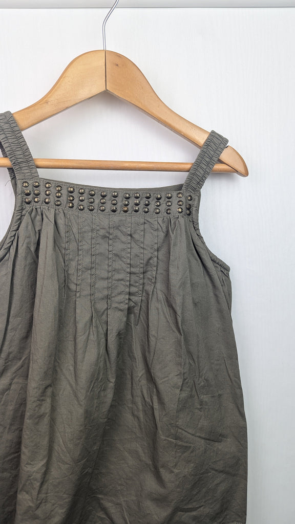 Name It Khaki Green Sleeveless Top - Girls 7-8 Years Name It Used, Preloved, Preworn & Second Hand Baby, Kids & Children's Clothing UK Online. Cheap affordable. Brands including Next, Joules, Nutmeg Morrisons, TU, F&F, H&M.