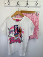 NEW Barbie Top and Shorts Set - Girls 8 - 9 Years - Little Ones Preloved. Second Hand Children's & Preloved Baby, Kids, Girls & Boys Clothes. UK online