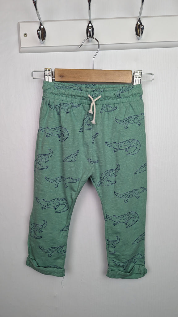 NEW Boden Green Crocodile Joggers - Boys 18-24 Months Little Ones Preloved Used, Preloved, Preworn & Second Hand Baby, Kids & Children's Clothing UK Online. Cheap affordable. Brands including Next, Joules, Nutmeg Morrisons, TU, F&F, H&M.