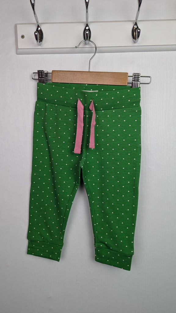 NEW Boden Green Spotty Leggings - Girls 18-24 Months Little Ones Preloved Used, Preloved, Preworn Baby, Girls & Boys Clothes. Kids & Children's second hand Clothing UK Online. Cheap affordable. Brands including Next, Joules, Nutmeg Morrisons, TU, F&F, H&M.