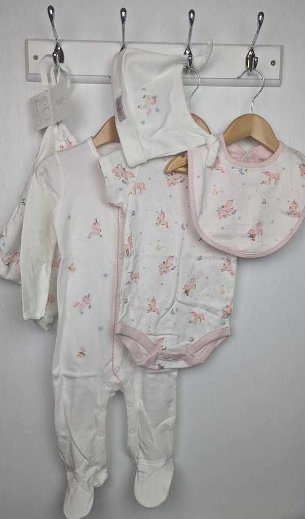 NEW Cath Kids Floral Unicorns Baby Set - Girls 12-18 Months Cath Kidston Used, Preloved, Preworn & Second Hand Baby, Kids & Children's Clothing UK Online. Cheap affordable. Brands including Next, Joules, Nutmeg Morrisons, TU, F&F, H&M.